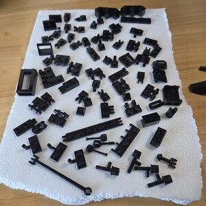 Lego Black Small Parts Random Pieces Lot